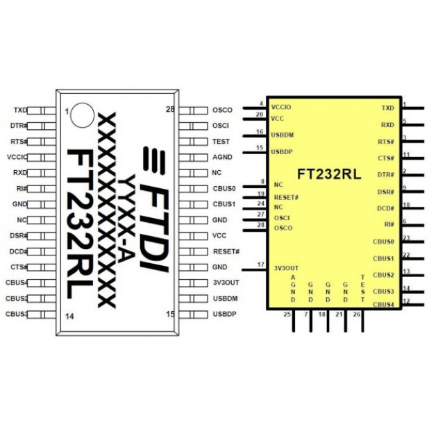 FT232RL FTDI USB to TTL adapter