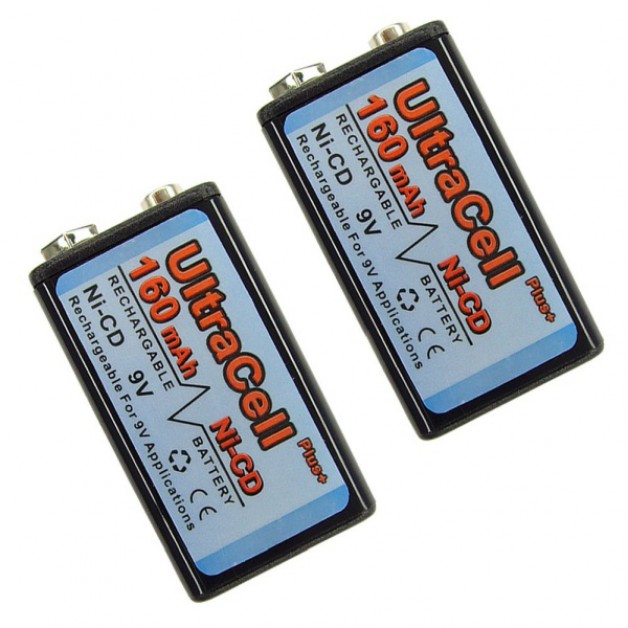 9 Volt Ultra Cell 160 mAh (rechargeable)