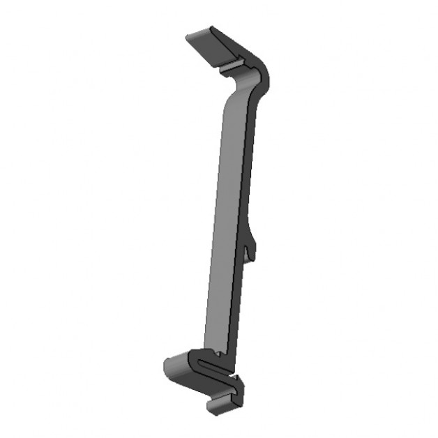 Dinrail holder / strap for 16 channel Relaiscard (80mm)
