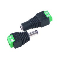 DC Plug Set (Jack Male + Jack Female)