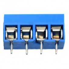 PCB terminal block 4-fold (blue)