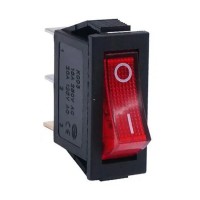 On-off switch Red (with LED illumination)
