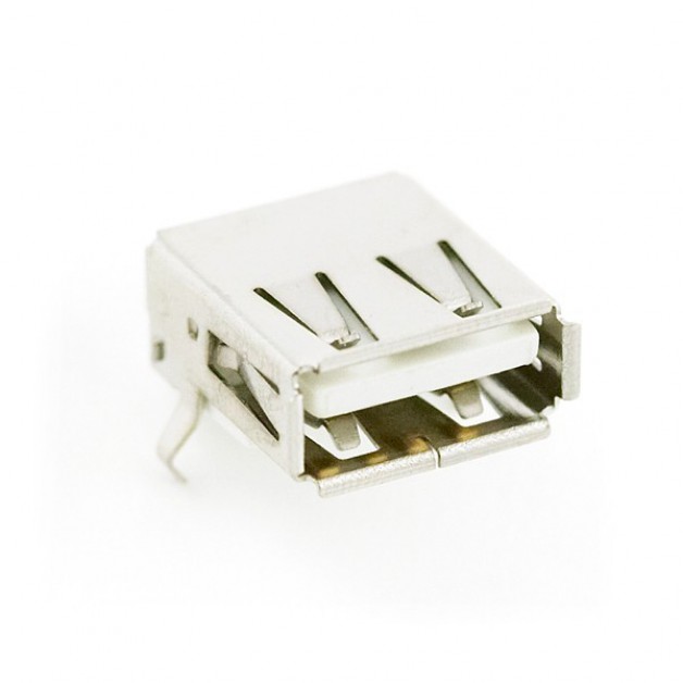 USB A (female) connector angled