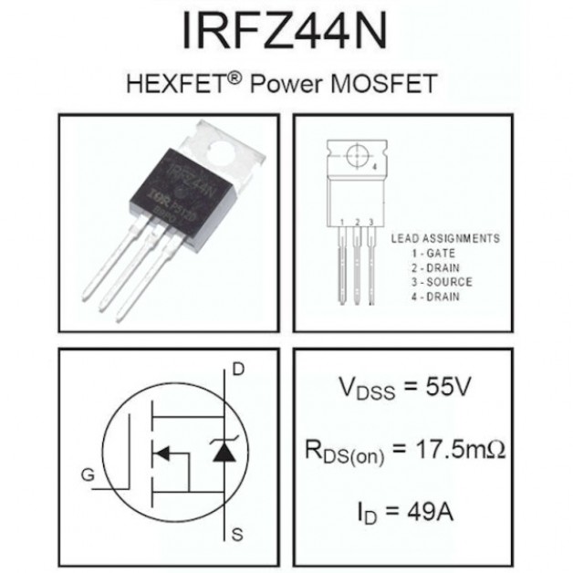 IRFZ44N N-Channel Mosfet