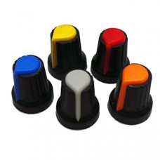 Knob for single turn Potentiometer (Yellow)