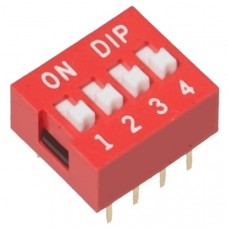 Dip Switch 4P (red)