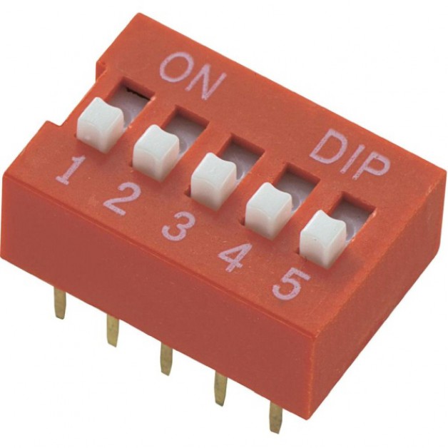 Dip Switch 5P (red)