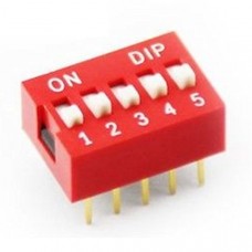 Dip Switch 5P (red)