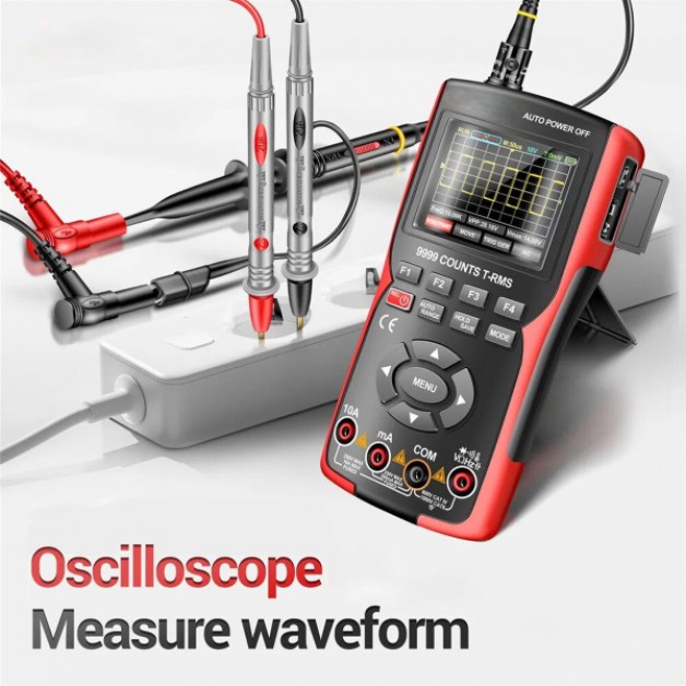 Digital handheld smart multimeter with oscilloscope (10 MHz)