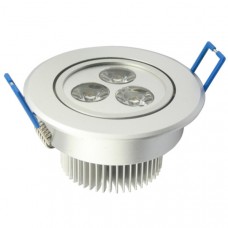 3 Watt warm white recessed spotlight