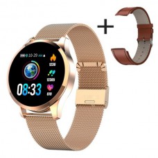 Gold / Brown Mens Smartwatch (Android / IOS)