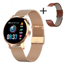 Gouden / Bruine heren Smartwatch (Android / IOS)